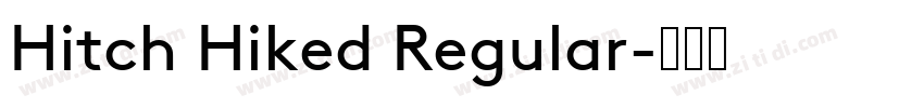 Hitch Hiked Regular字体转换